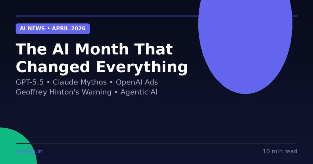 AI news April 2026