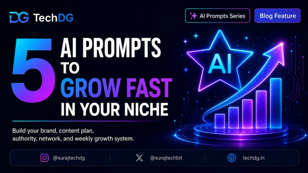 5 AI prompts to grow fast in your niche using ChatGPT and content strategy