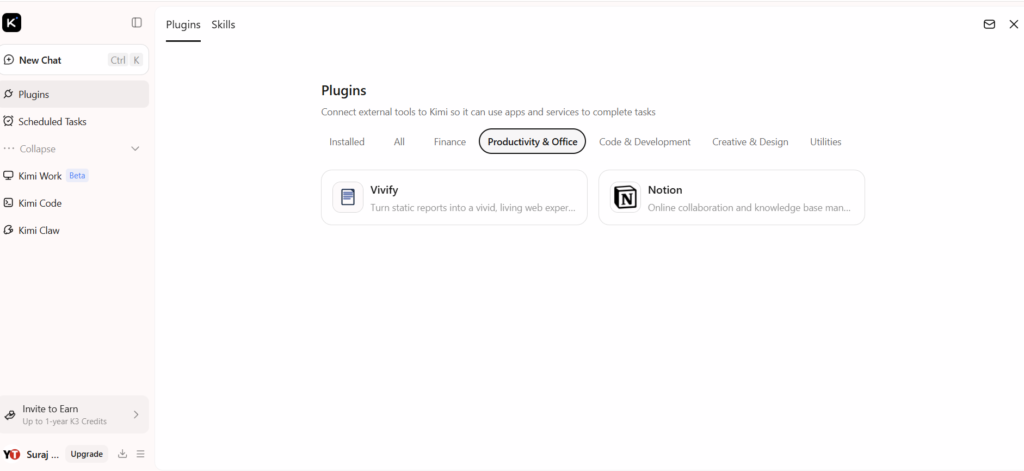 Kimi Plugins for Productivity & Office