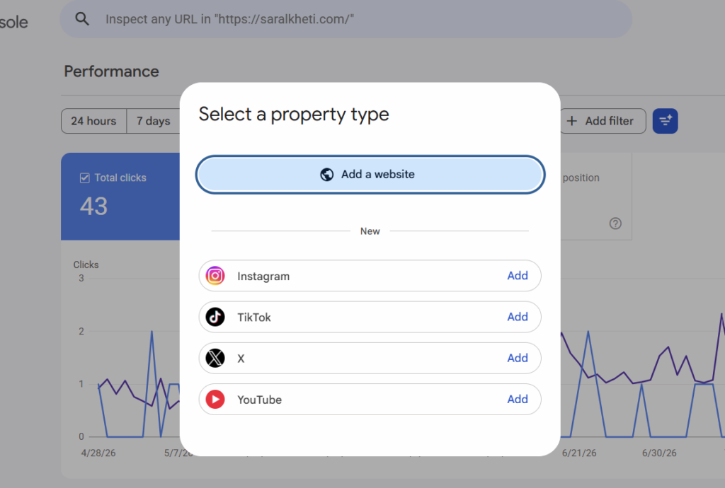Google Search Console Adds Instagram, TikTok, X & YouTube Tracking