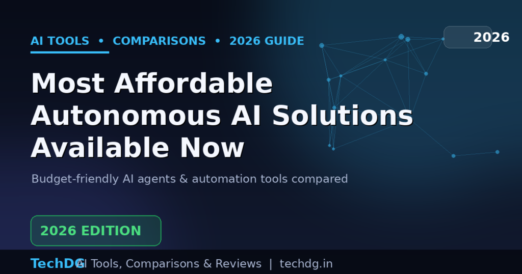 Most Affordable Autonomous AI Solutions Available Now (2026)