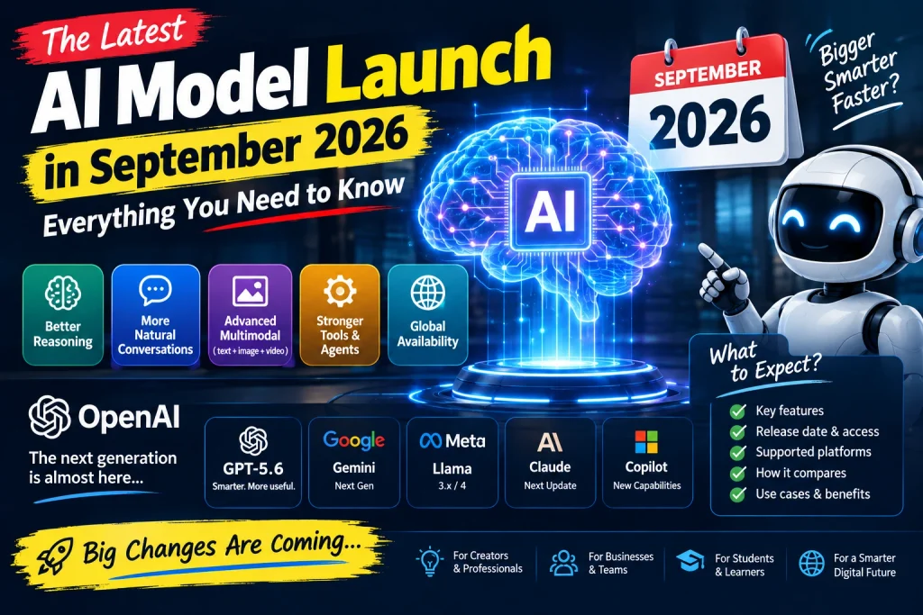 Latest AI Model Launch in 2026 september