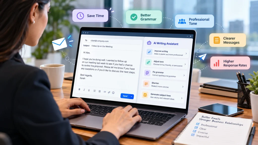 How AI Writing Assistants Improve Business Emails